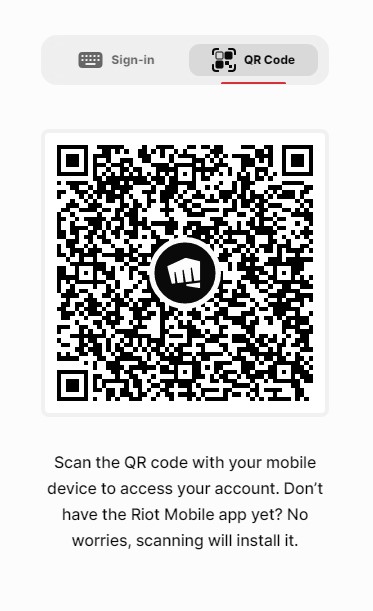 Riot Client QR Code