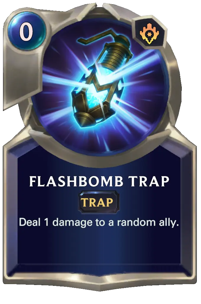 An image of the Flashbomb Trap card from Legends of Runeterra.